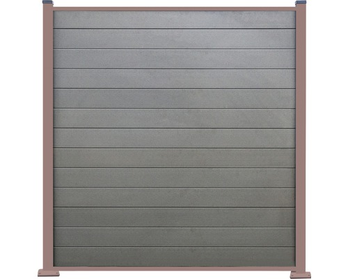 Prvek zástěny z plastu s rámem