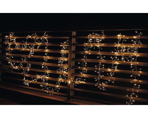 Světelný řetěz na baterie 1500 LED drát Cluster Lafiora s ovladačem, časovačem, stmívačem a pamětí, teplé bílé světlo Světelný řetěz na baterie 1500 LED drát Cluster Lafiora s ovladačem, časovačem, stmívačem a pamětí, teplé bílé světlo