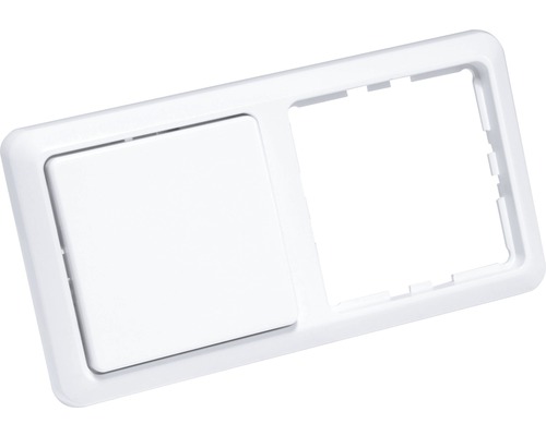 Spínačový rámeček s jedním spínačem a jedním volným otvorem