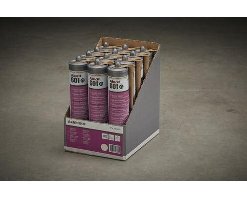 AkkKit 601 sanitární silikonové kartuše v prodejním kartonu