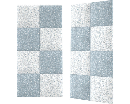 Dva zvukově izolační panely s vesmírnými motivy