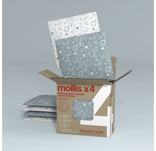 Dekorativní látkové panely s vesmírnými motivy v krabici, sada 4 kusů