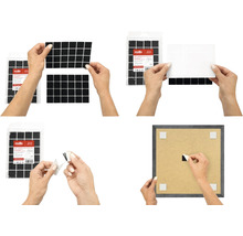 Montážní lepicí páska čtvercového tvaru pro upevnění předmětů