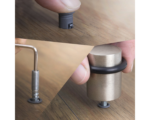 Montáž dveřního dorazu pomocí klíče a příslušenství