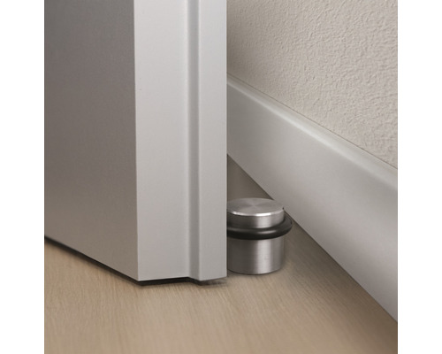 Kovový dveřní doraz s gumovým kroužkem ve spodní části