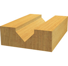 Dřevěný profil s V drážkou