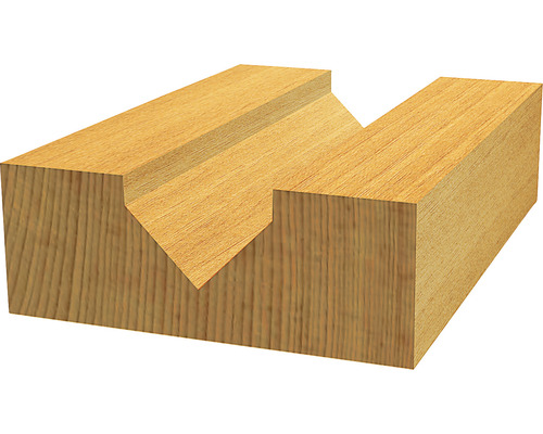 Dřevěný profil s V drážkou