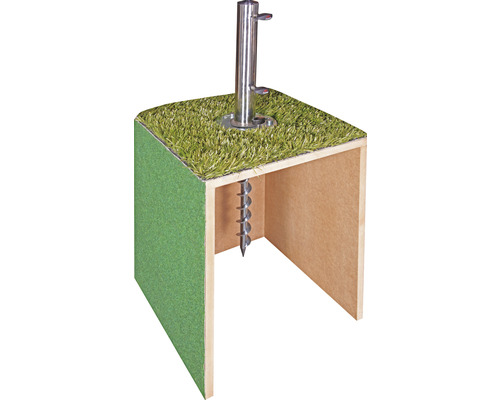 Zemní kotva se šroubovým základem pro zahradní nábytek a slunečníky