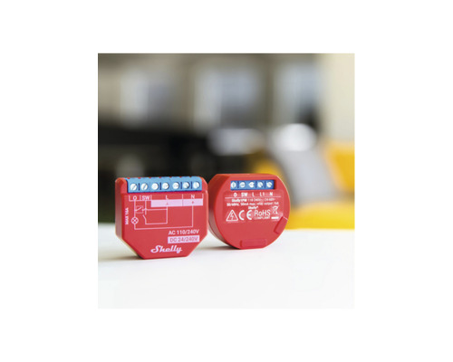 Dva spínače Shelly WLAN pro domácí automatizaci