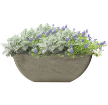 Květináč umělý kámen Lafiora 40 x 40 x 18 cm taupe
