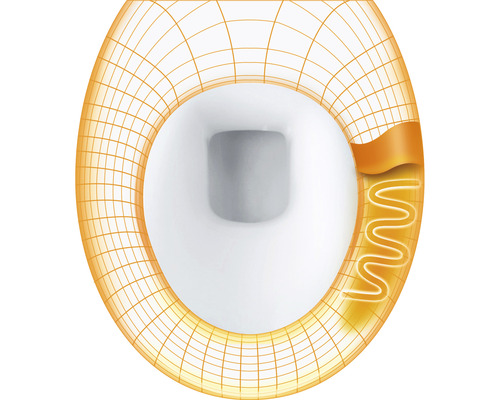 Ilustrace toaletního sedátka s funkcí ohřevu