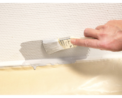 Malování stěny štětcem