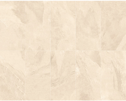 Obdélníkové světlé dlaždice s kamenným vzorem do interiéru