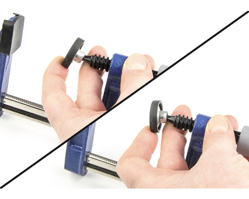 Ruka ovládá šroubovací svorku