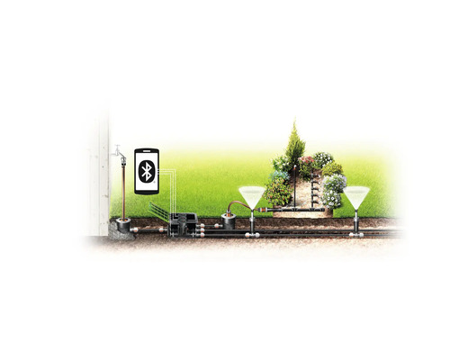 Zavlažovací systém s Bluetooth ovládáním pro zahradu