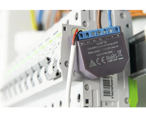 Měřič energie Shelly EM s kabely