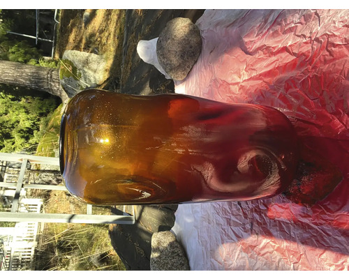 Velká skleněná váza pro dekorativní účely