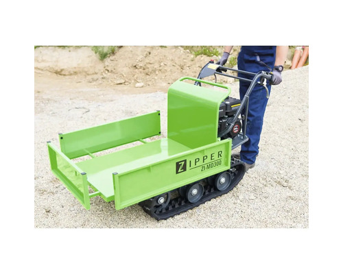 Motorizovaný stavební kolečko s pásovým pohonem pro zahradnictví a terénní úpravy