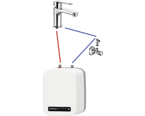 Instalace elektronického ohřívače vody s vodovodní baterií