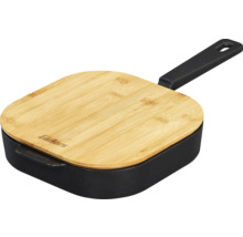 Litá grilovací pánev s bambusovým víkem