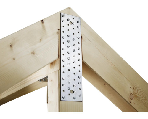 Dřevěná konstrukce s hřebíkovou deskou pro spojování dřevěných trámů