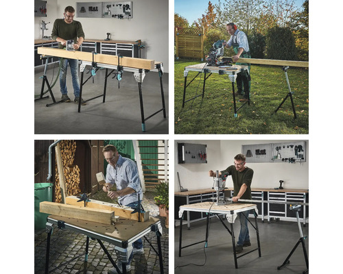 Několik pohledů na pracovní stůl v různých aplikacích.