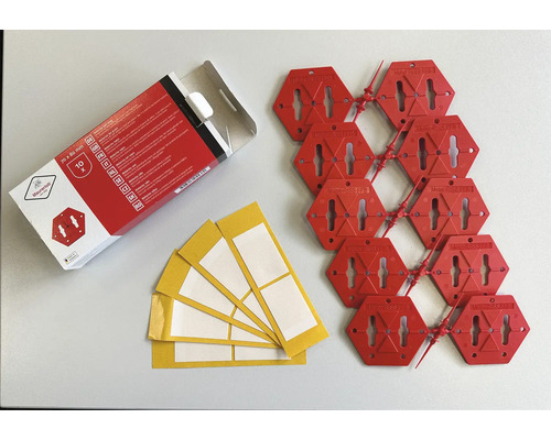 Sada závěsů zrcadel Maurerglanz, včetně lepicích proužků a obalu