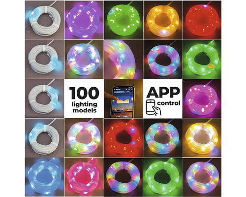 LED světelný had s ovládáním aplikací a 100 světelnými modely