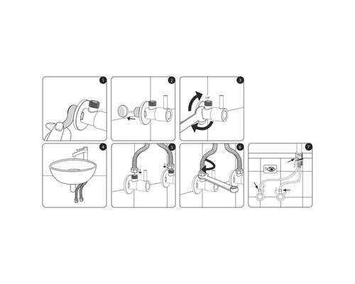 Návod k montáži rohového ventilu v sedmi krocích