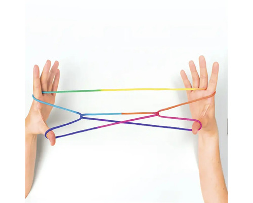 Finger Twist 160cm duhové