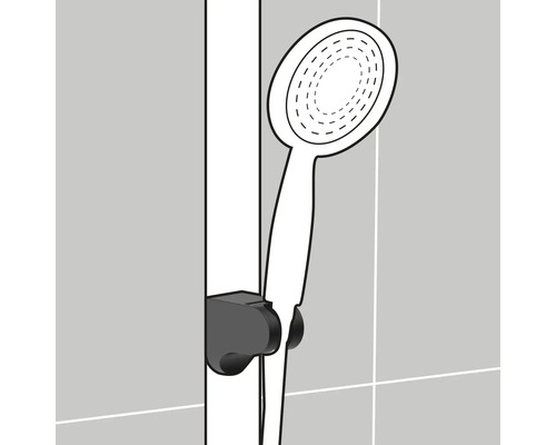 Ruční sprcha s držákem pro montáž na stěnu