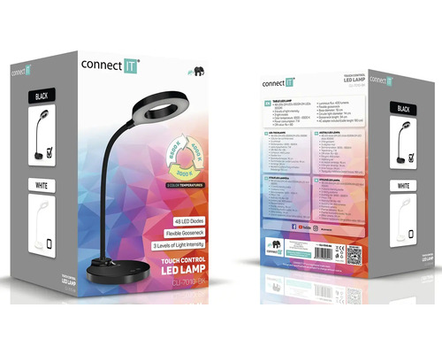 Stolní LED lampa Connect IT v obalu produktu