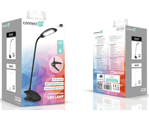 Balení LED klipsové lampy Connect IT