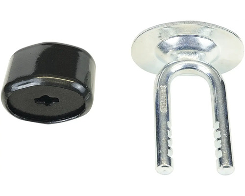 Dveřní zarážka s montážním materiálem