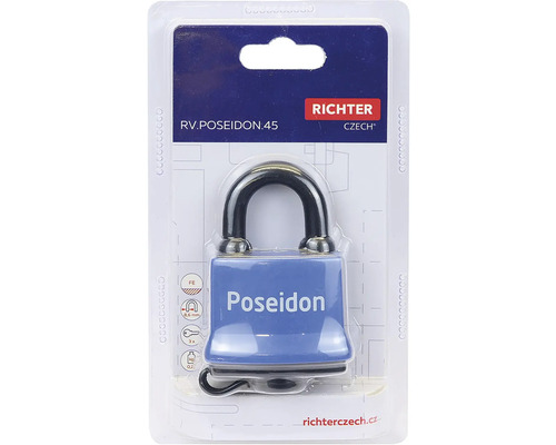 Visací zámek Richter Czech Poseidon v obalu