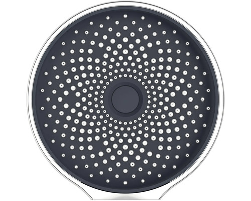 Sprchová hlavice s kruhovým designem a několika tryskami