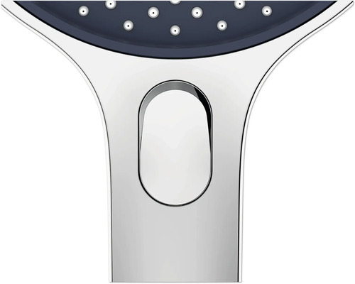 Detail ruční sprchy s přepínačem druhů proudu