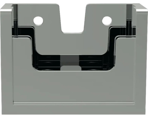 Šedá poštovní schránka pro montáž na stěnu