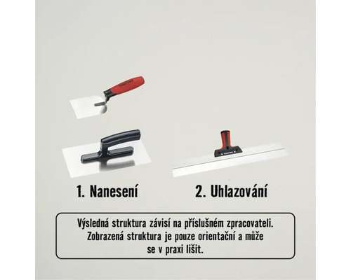 Tři hladítka pro zpracování omítky