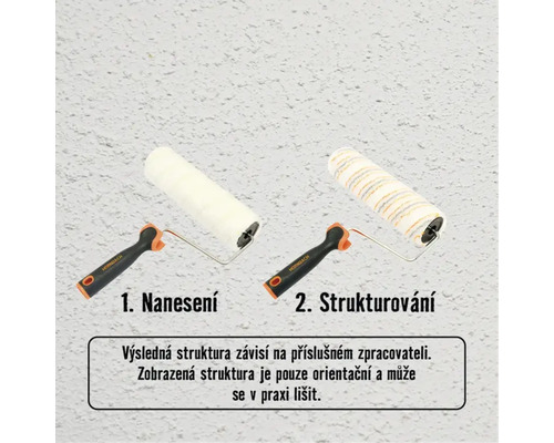 Dva válečky na nanášení a strukturování barvy