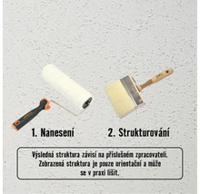 Obrázek válečku a štětce pro úpravu stěn.