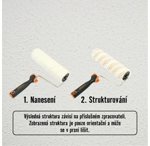 Dva válečky s rukojetí pro úpravu stěn