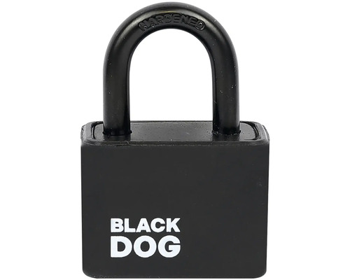 Černý visací zámek BLACK DOG