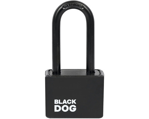 Černý visací zámek Black Dog