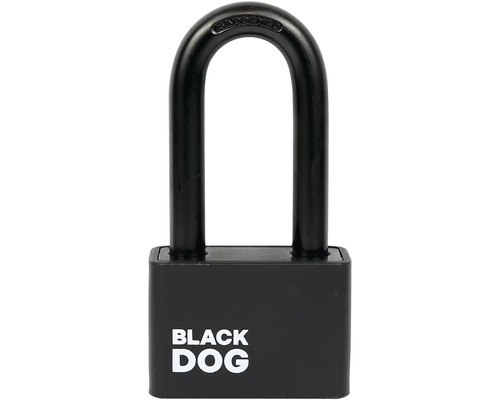 Černý visací zámek Black Dog
