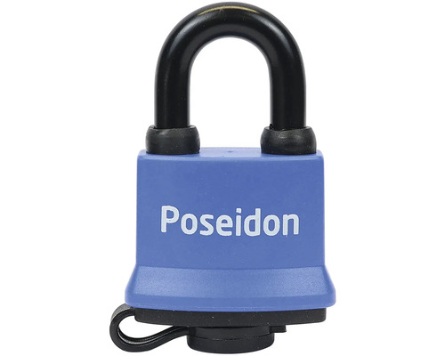 Modrý visací zámek Poseidon