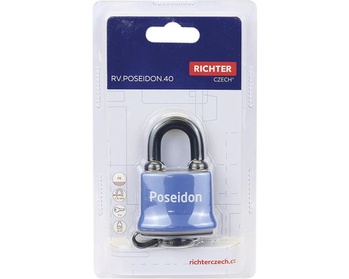 Visací zámek Richter v blistrovém balení