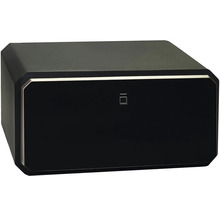 Černý trezor se zámkem