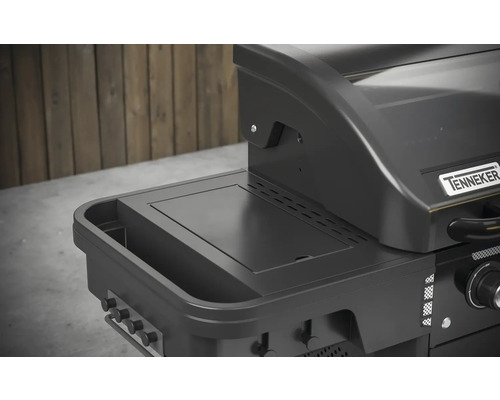 Gril Tenneker s boční odkládací plochou