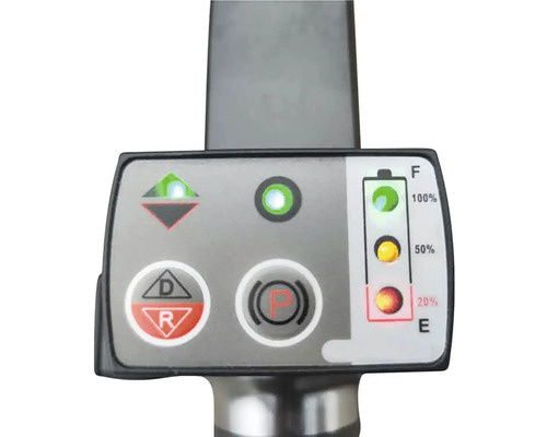 Ovládací panel s indikátorem funkcí a indikátorem stavu baterie